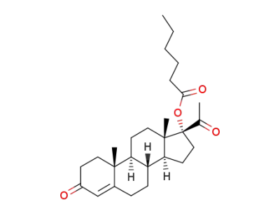 17-hexanoyloxy-pregn-4-ene-3,20-dione